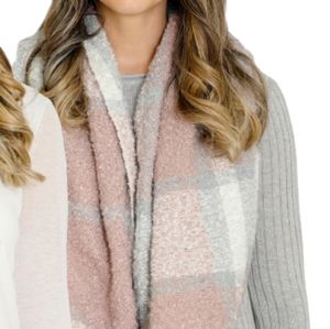 Blush & Grey Infinity Scarf